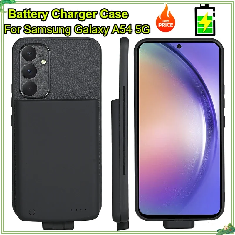 5000Mah Battery Charger Case for Samsung Galaxy A54 Power Case A54 5G Portable Power Bank Phone for Samsung A54 Battery Case