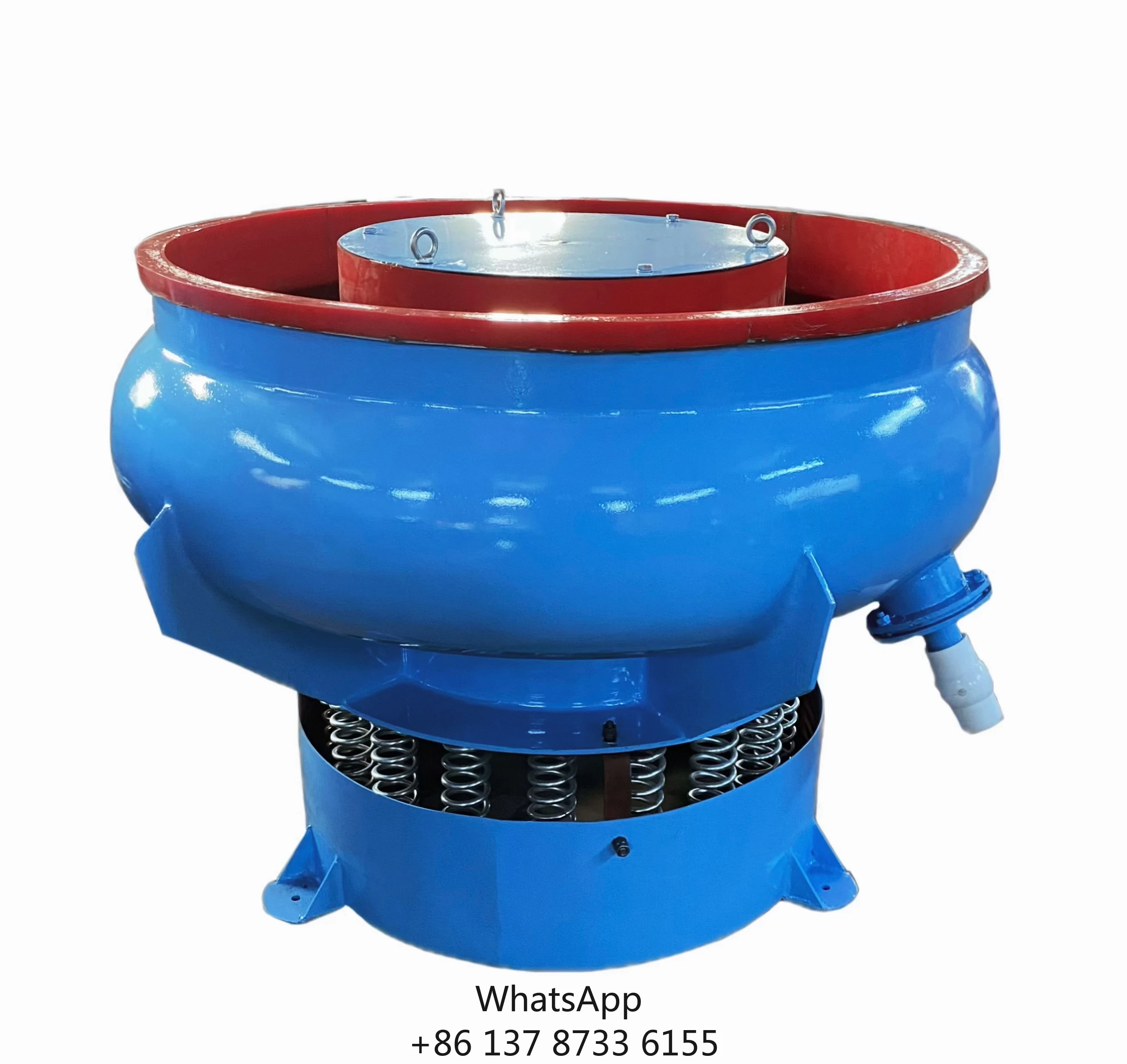 Industrial Automatic 350L Stone Tumbling Vibrator Machine Core Components Inclu