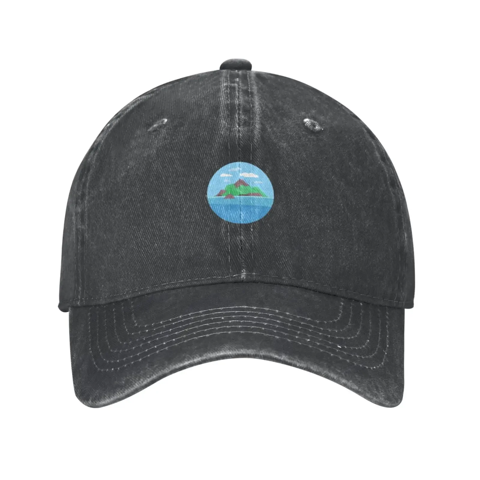 Soft Cotton Dad Hat Palm Coconut Tree Beach Island Vacation Travel Gifts Baseball Cap Unisex Black