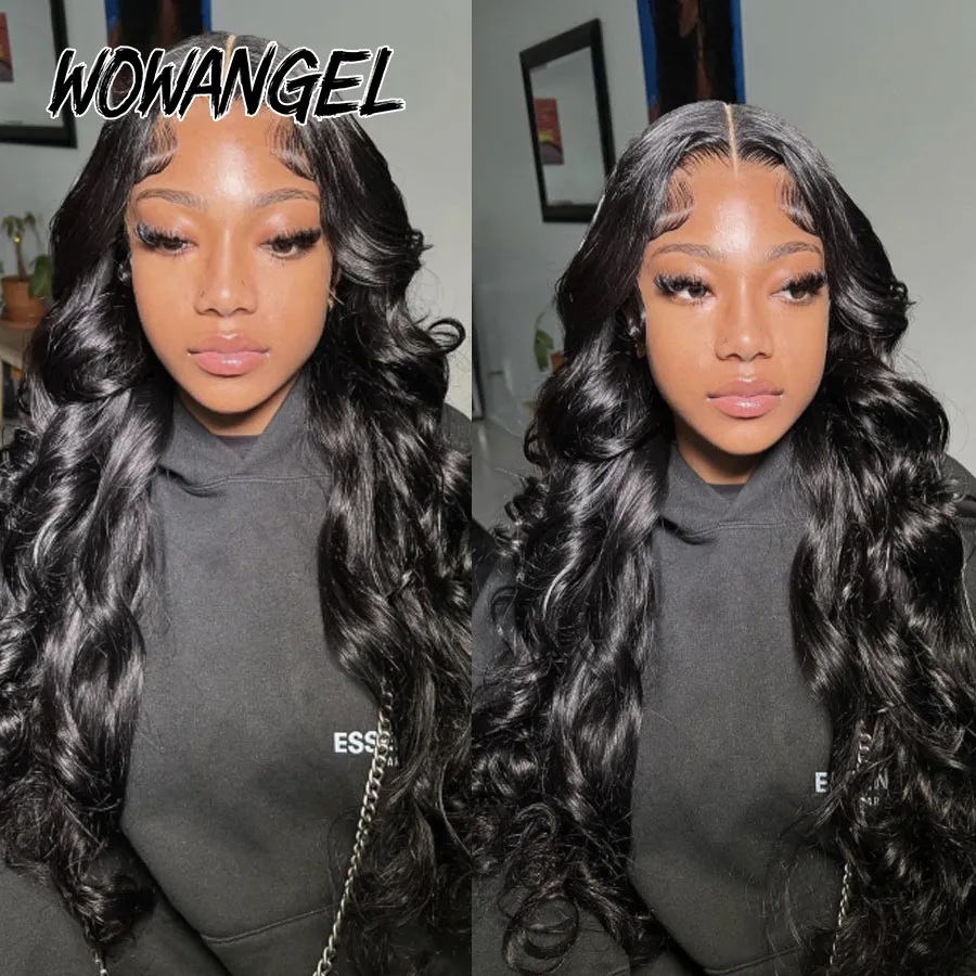 Wow Angel 7x7 HD Lace Closure Perücken 34 Zoll Body Wave Perücken Remy Haar 6x6 HD Lace Closure Echthaarperücken Vorgezupfte Kleberlose Perücken – Detail 7
