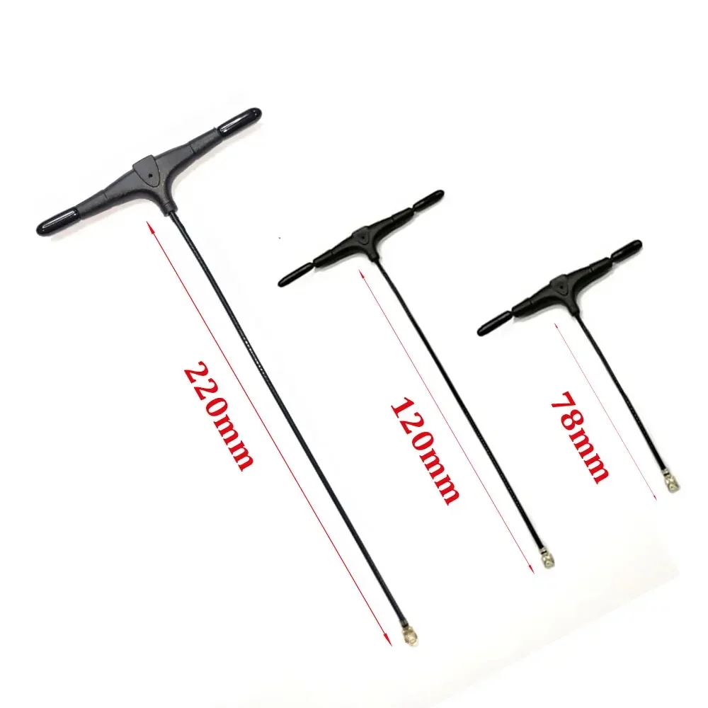 Antenne FPV de type T double bande 915 MHz 2,4 GHz 1 connecteur UFL compatible avec ELRS EP1 RX TBS Crossfire Nano