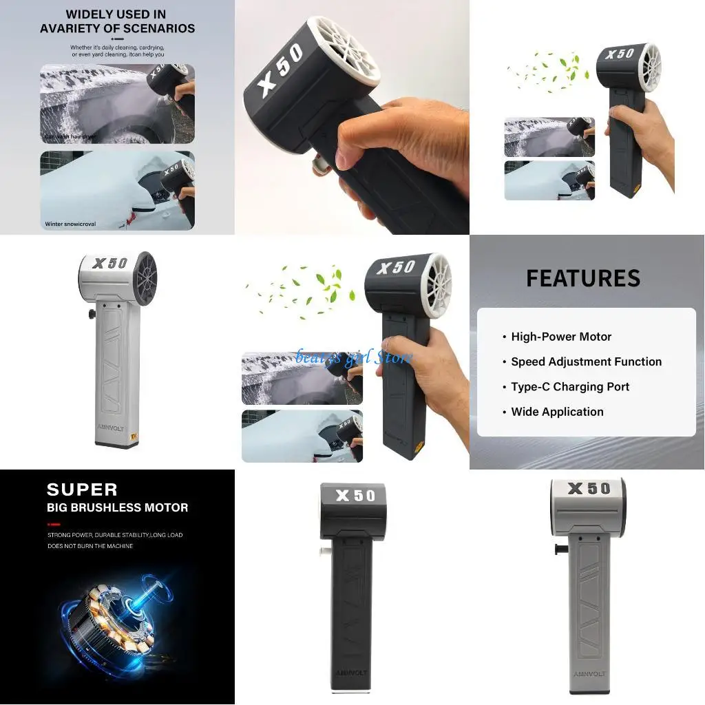 

C7AB Compressed Air Duster Electric Air Duster Compressed Air Blower Speed Regulation