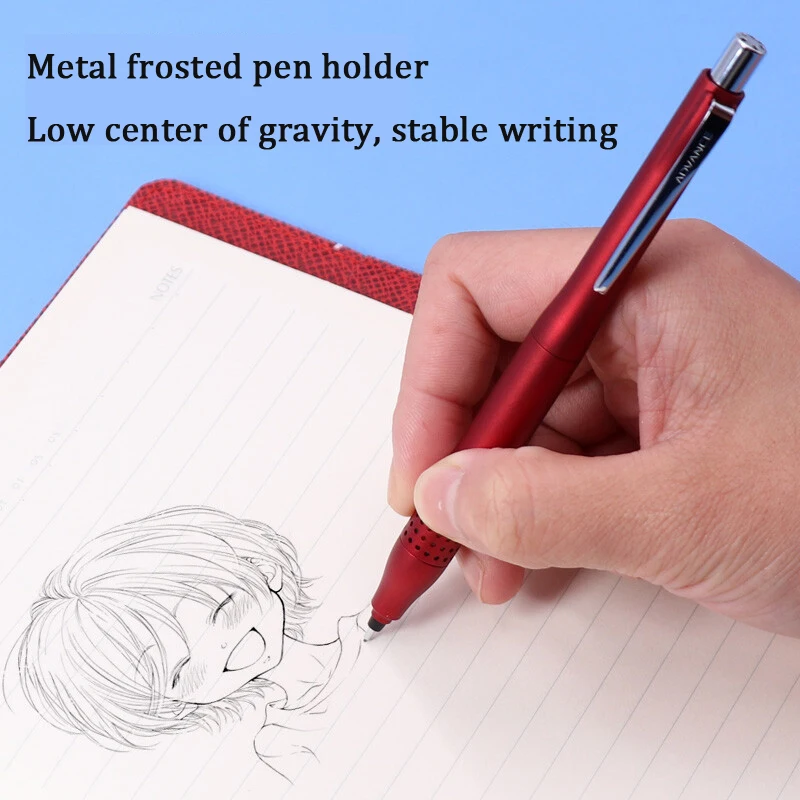 Imagem -05 - Lápis Uni Automático M51030 Núcleo de Chumbo Rotating Metal Pen Holder 0.5 mm Núcleo Não Facilmente Quebrado Artigos de Papelaria