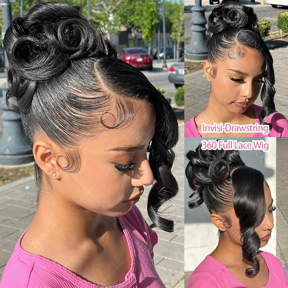 

Invisi Strap 360 Full Lace Glueless Wigs Body Wave 13x4 Lace Frontal Human Hair Wigs Vietnamese No Silk 5x5 HD Lace Closure Wigs