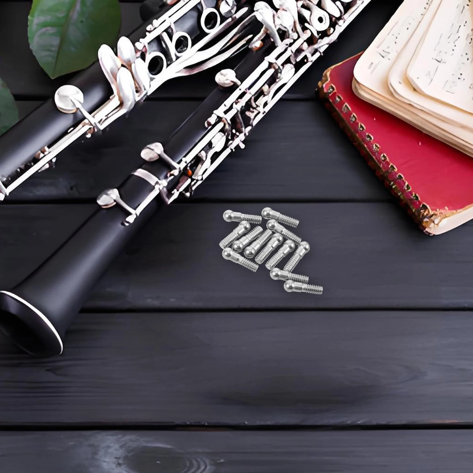 

20 PCS Clarinet Bass Microphone Repair Accessories Metal Woodwind Instrument Pads