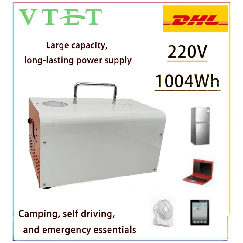 

Outdoor mobile power supply 220V large capacity, 3.2V1004WH portable power station, 314AH lithium battery MPPT charging