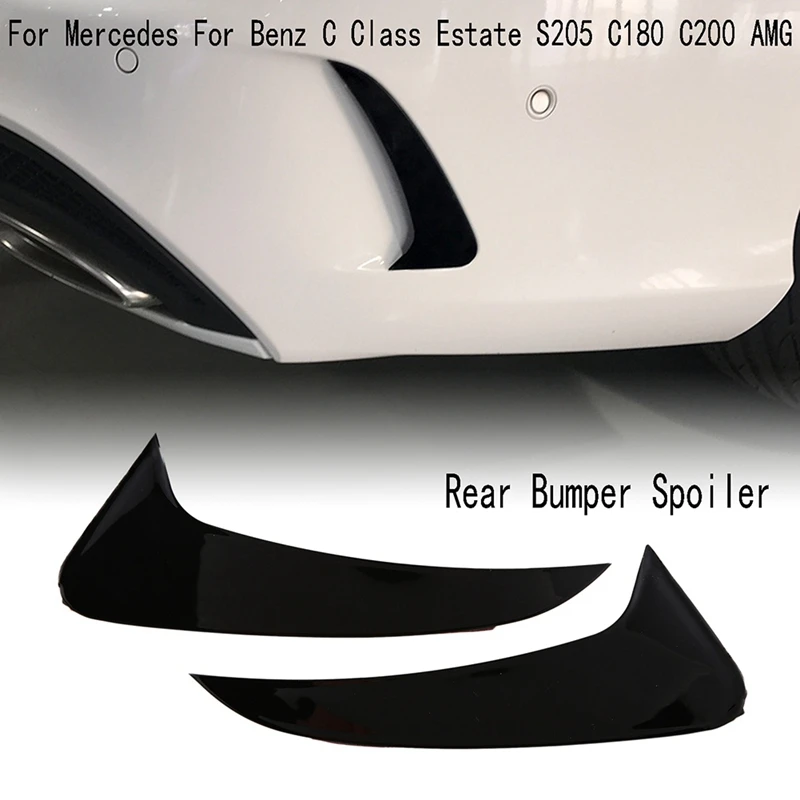 Rear Bumper Spoiler Side Canard Spoiler For Mercedes Benz C Class Estate S205 C180 C200 AMG