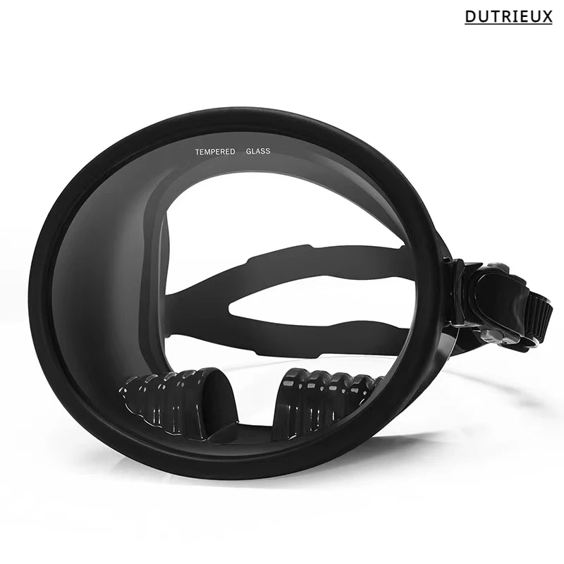 

Original WAVE Wide Field Vision Diving Goggles Anti-fog Silicone Waterproof Snorkeling Mask Tempered Glass Visor and Hose