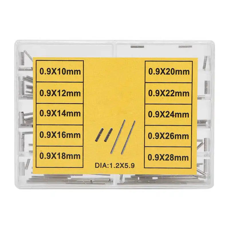 

240 шт. стальных соединительных штифтов для ремешков часов, 10-28 мм, запасные части для ремонта часов, аксессуары для часовщиков