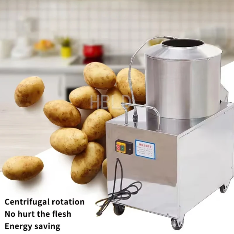 Electric Fully Automatic Potato Cutting Machine Peeling And Slicing Device for Kitchen And Restaurant Use