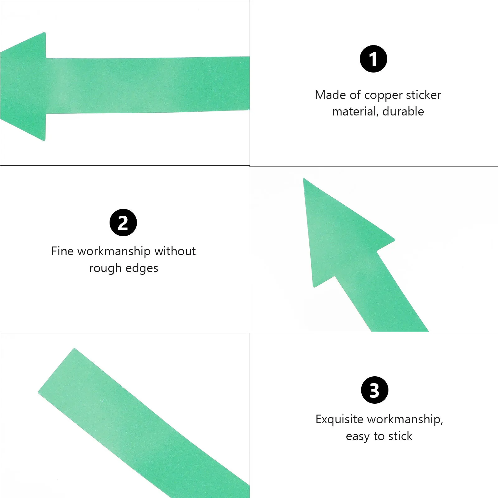 

50 Pcs Floor Marker Stickers Arrows Applique Directional Symbol Plain Indicator Tags