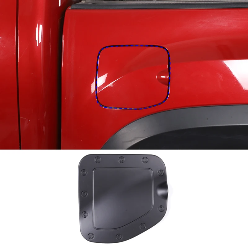 

For Toyota tacoma 2011-2015 Pickup Car Fuel Tank Cap Decoration Cover Stickers ABS Matte black Gas cap protection accessories