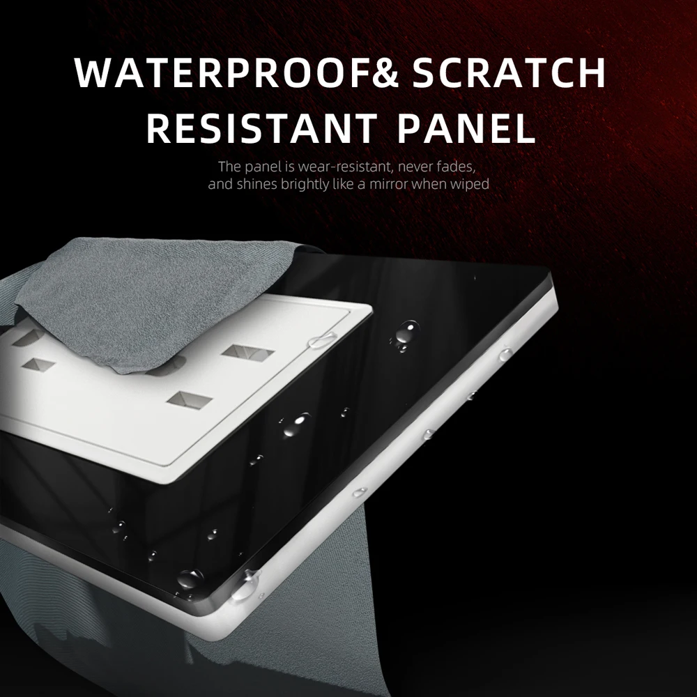 أمريكا الجنوبية 118 نوع لوحة أكريليك الأمريكية شقة ستة حفرة المقبس 16A مقبس الحائط 110-250 فولت