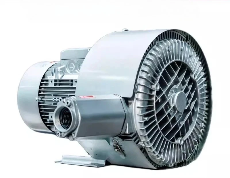 Double impeller high pressurefan double-stagevacuum air pump double-stage high pressure fan feeding double-leaf