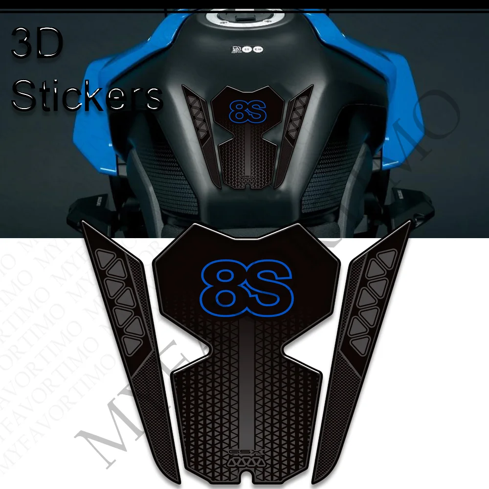 2023 2024 Motorcycle Tank Knee Pad Grips Stickers Decals Protection Gas Fuel Oil Kit For Suzuki GSX-8S GSX8S GSX 8S 800