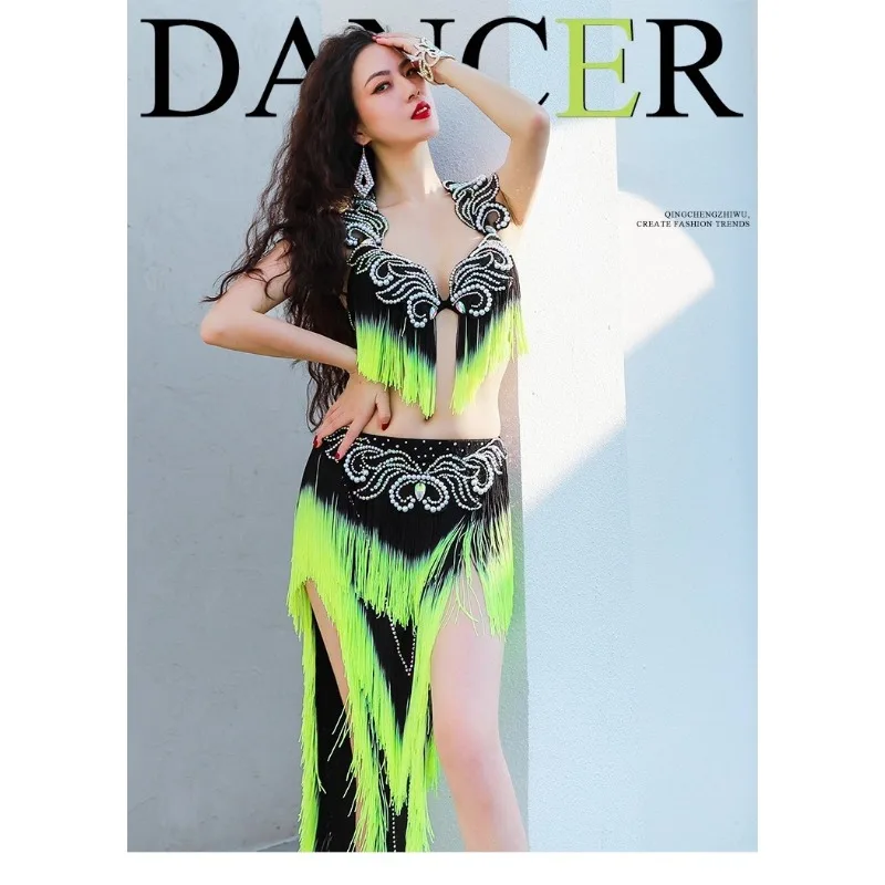Costumi di danza del ventre personalizzati con stili multipli Apertura ispiratrice Abito da ballo orientale Costume da competizione