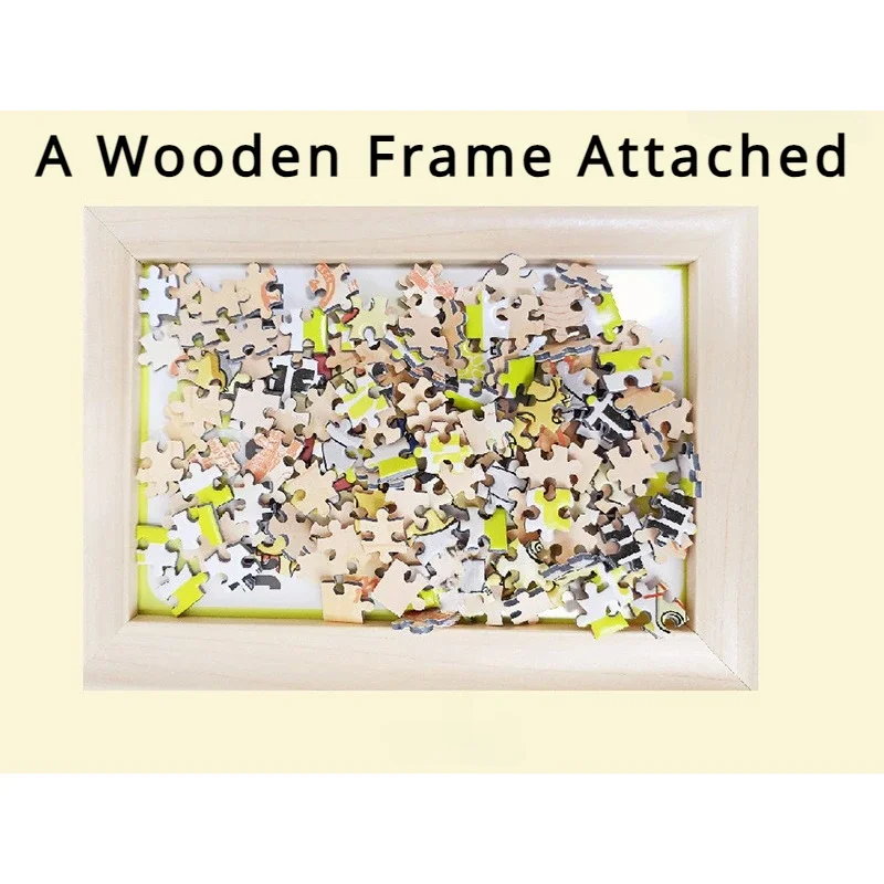 Puzzle en papier avec cadre, 15x10cm, 150 pièces, peinture à l'huile Van Gogh, soulagement du Stress, jouets de divertissement éducatif, noël