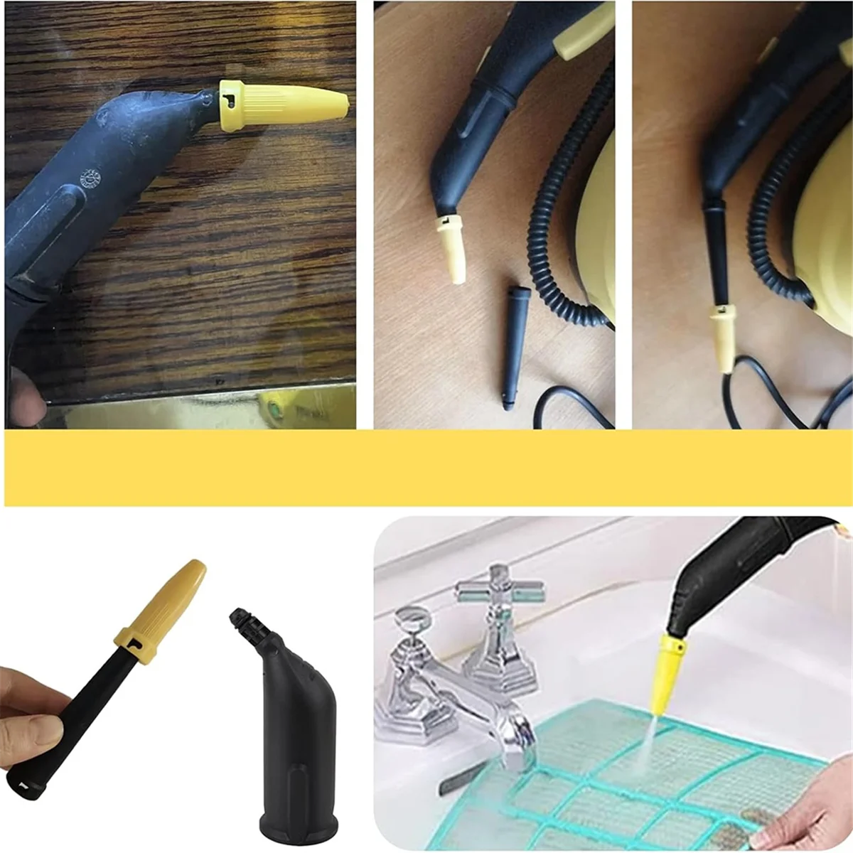 Great-Accessories for Steam Cleaner SC1 SC2 SC3 SC4 SC5, Hand Nozzle Replacement Parts Set, Extended Nozzle