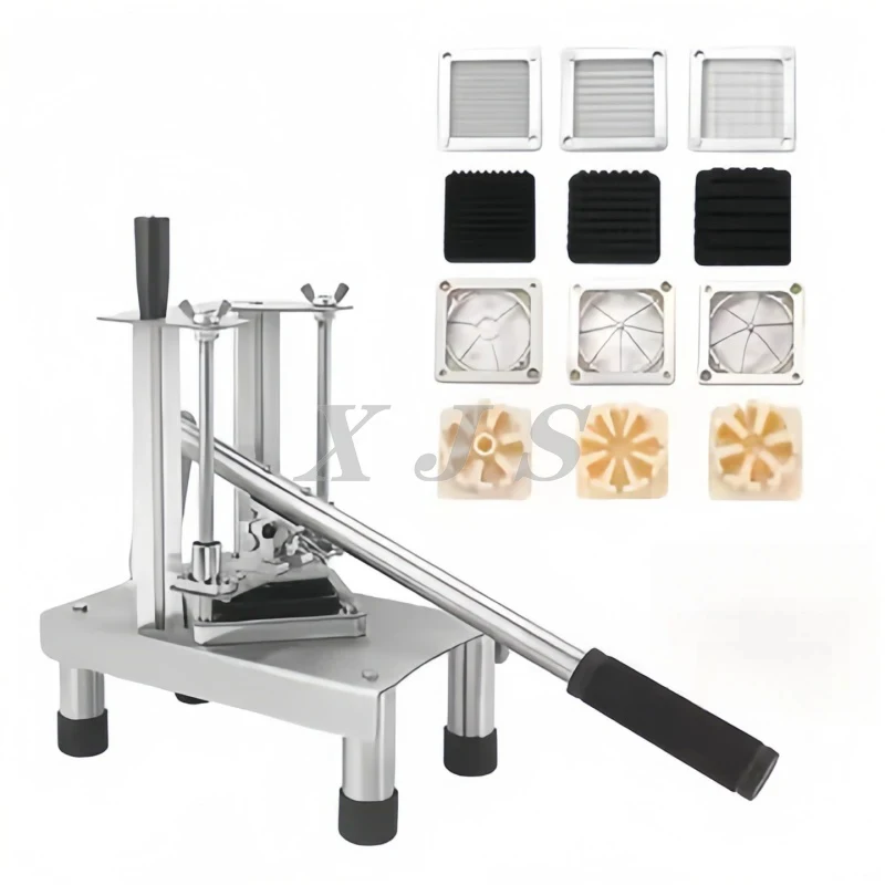 

Press Fries Chips Apple Cutting Tool Manual Potato Cutter Shredder Stainless Steel French Fry Slicer