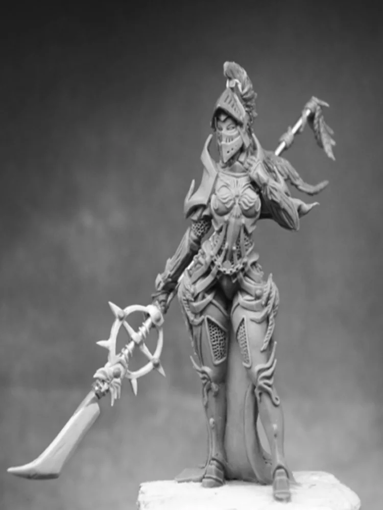 

New Unassembled 1/32 54mm woman ancient KNIGHT 54mm WITHOUT BASE Resin Kit DIY Toys Unpainted resin model