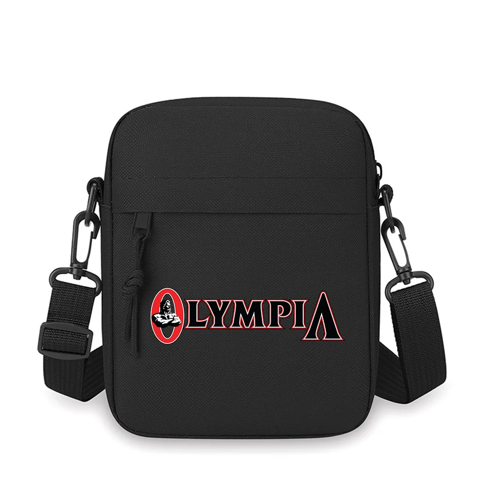 

Bodybuilding Olympia black red white Men Crossbody Bag Single Shoulder Women Cartoon Anime Film Printing Design Unisex