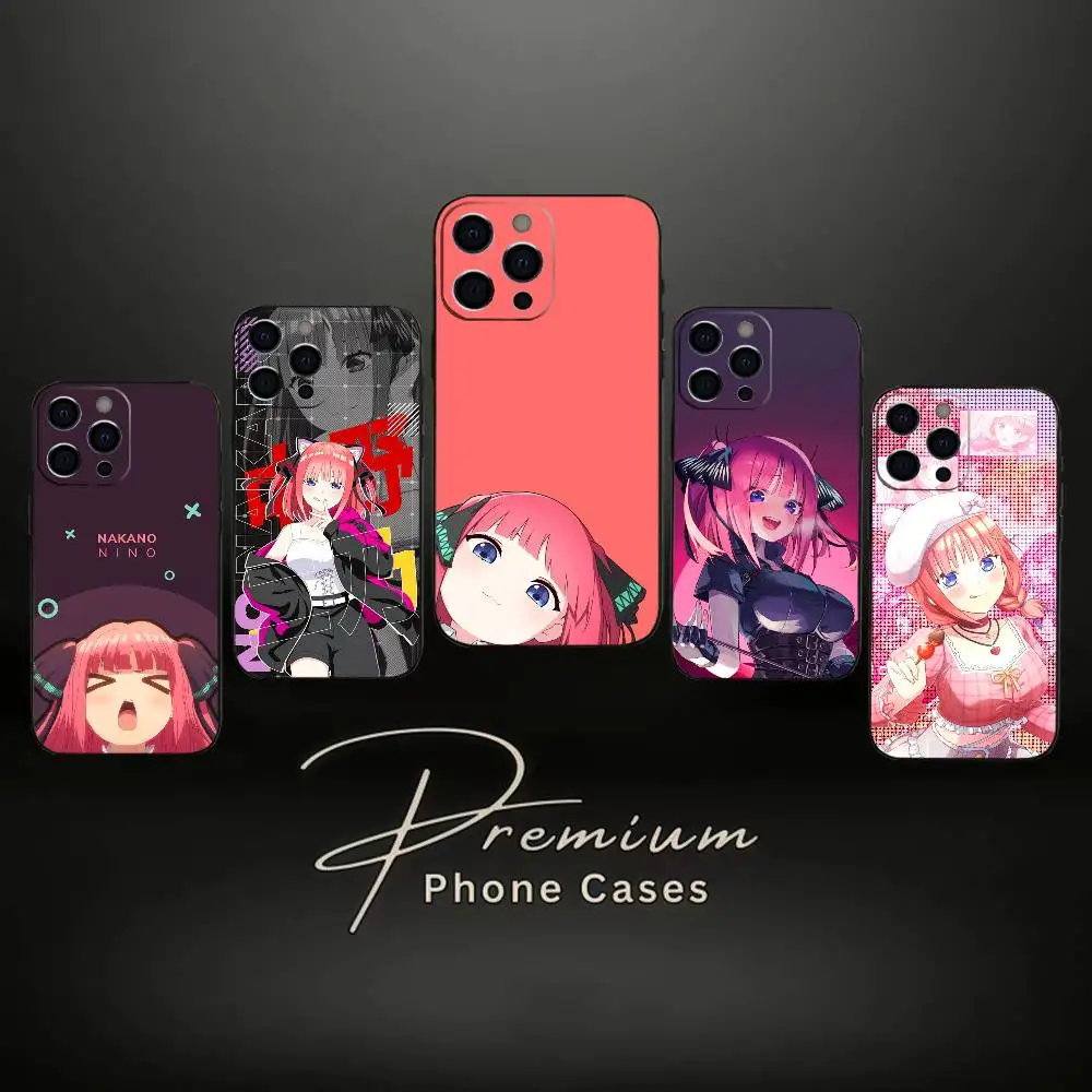 

Чехол для телефона N-Nino N-Nakano для iPhone 17,16,15,14,13,12,11 Plus, Pro Max, XS, мягкий силиконовый черный чехол