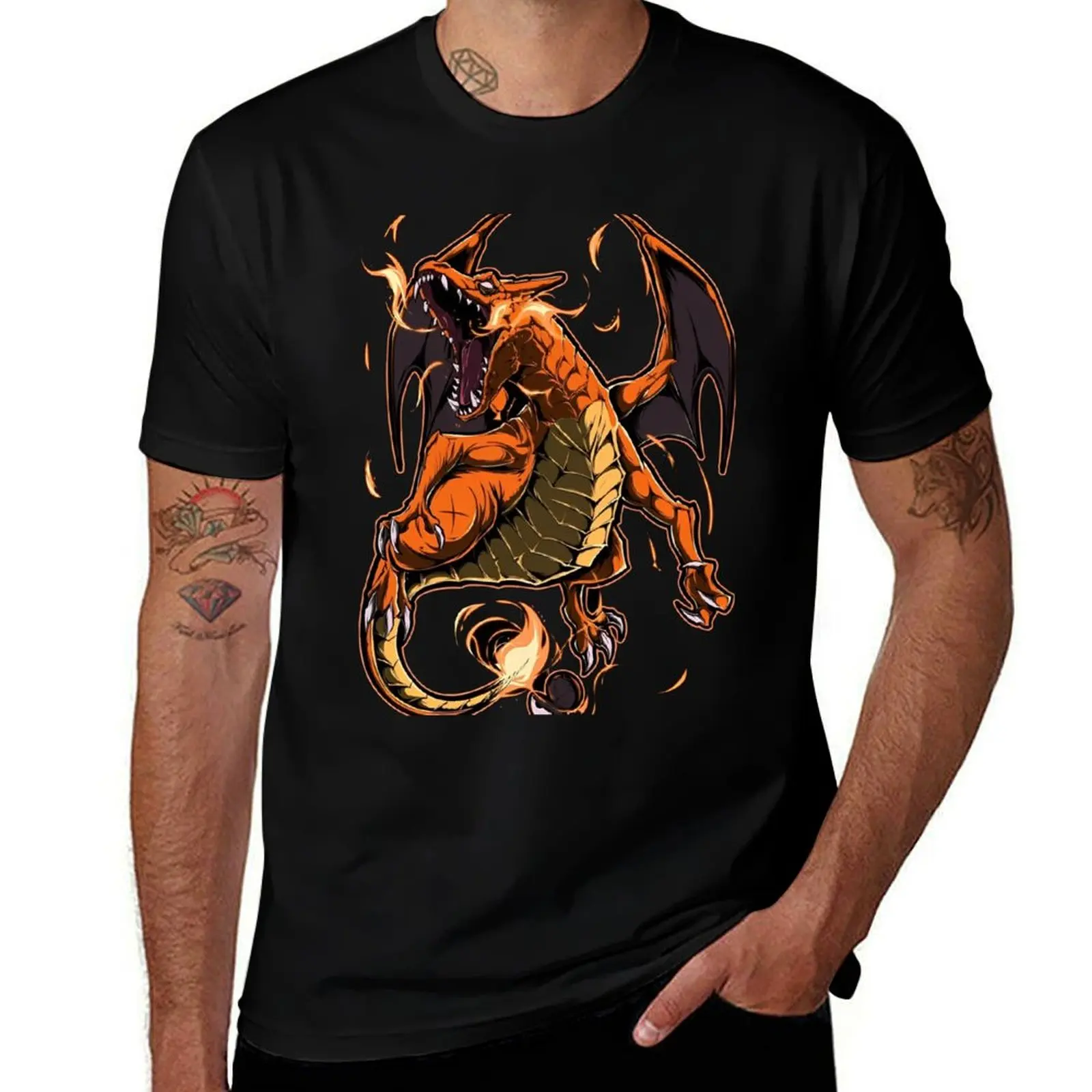 

Ch4r1z4rd T-Shirt Luxury man tops boys whites funny t shirts men