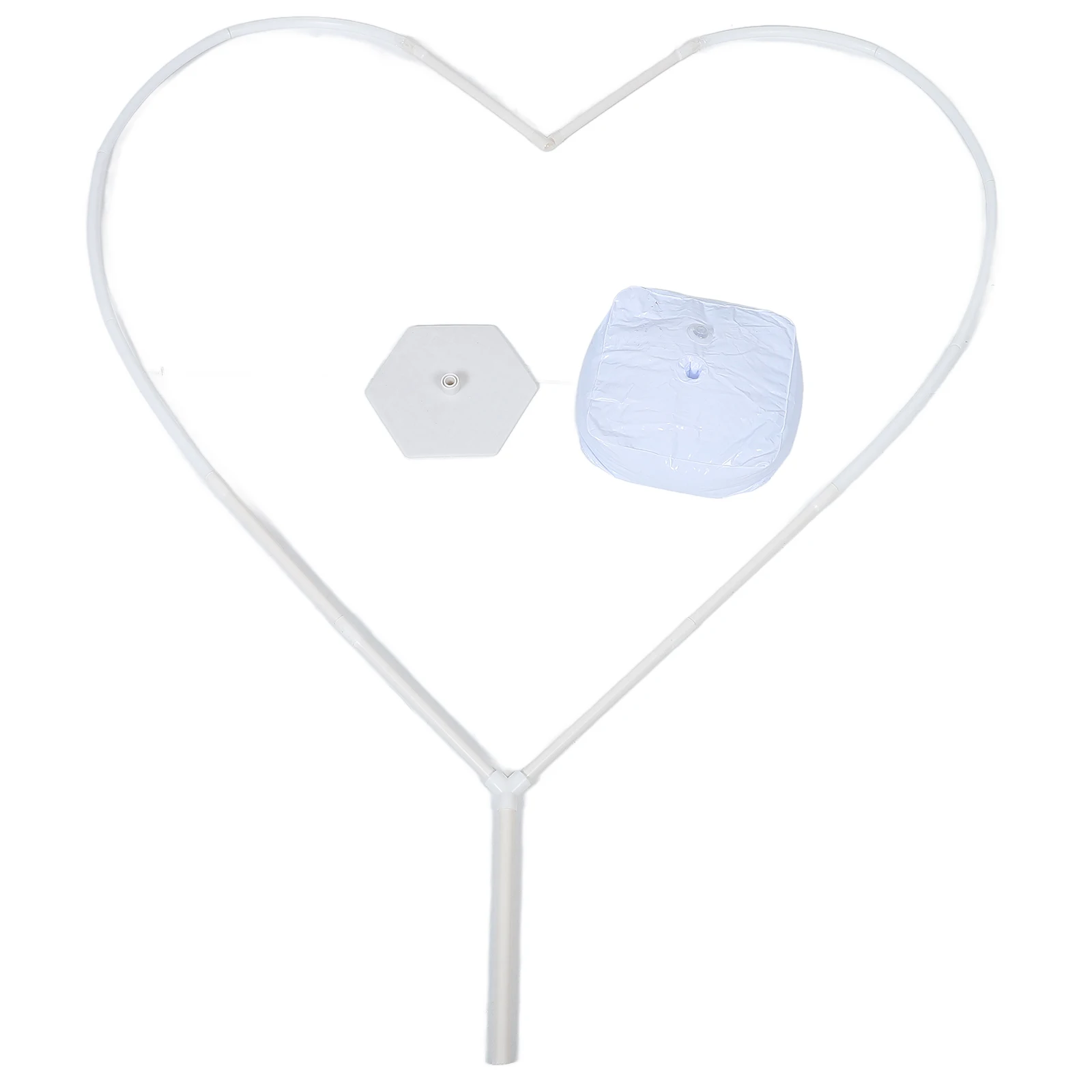

1.5m Heart Shaped Balloon Arch Kit Plastic St Frame for Wedding Birthday Party Decorations Balloon Arch Bracket Set Durable