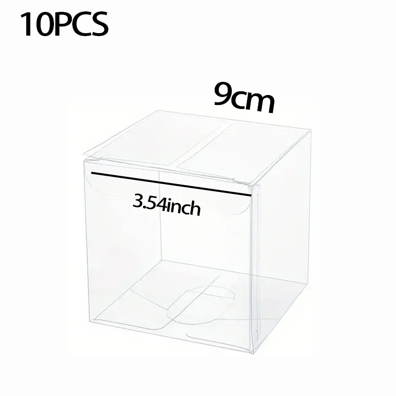 Plastic Square Clear Gift Boxes for Jewelry Storage