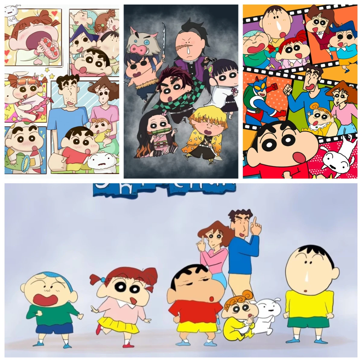 Anime C-Crayons S-Shin C-Chan Cartoon Jigsaw Puzzles 500/1000/1200/2000PCS Wall Decor for Living Room Bedroom Gift No Frame