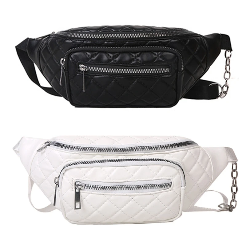 Fashion Women's Waist Bag Chest Bags PU Leather Fanny Pack Gilrs Shoulder Bags