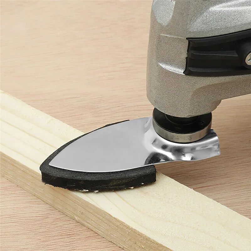 Promotion! 124 Pcs Oscillating Tool Sanding Pad Kit 2Pcs 3-1/2 Inch Triangle Sanding Pads 2Pcs Fingertip Sand Pad 120Pcs Sandpap