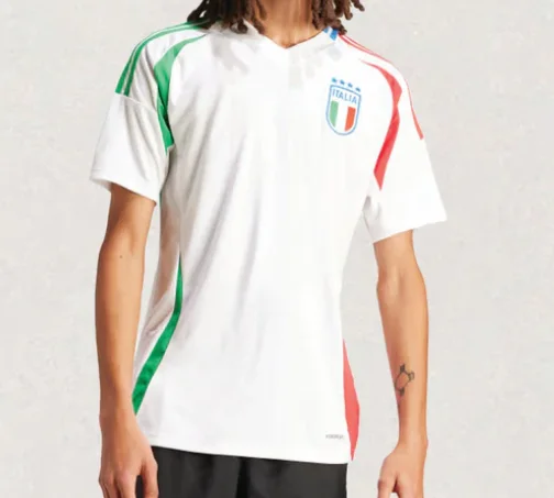 

2025 Summer Hot-selling New Italian Football Jersey Outdoor Training Breathable Quick-drying Sports Casual Short-sleeved T-shirt