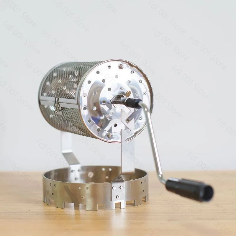 Hand Cranked Coffee Roaster Adjustable Height Household Coffee Bean Roasters Equipment