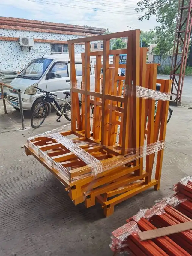 Heavy Duty Warehouse Glass Transport Rack Durable Glass Steel Storage Rack Pallet for Glass Industry