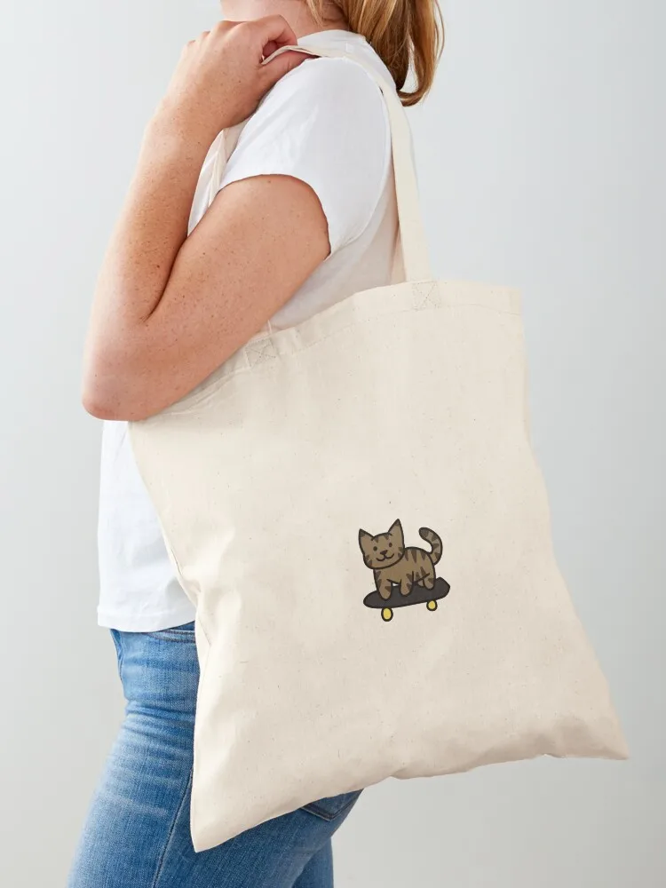 

Skater Cat (Brown Tabby) Tote Bag supermarket folding bag canvas bags Lady bags cloth bag woman