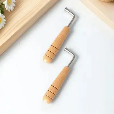 Llave de afinación para arpa tipo lira, diseño resistente a la deformación para una calibración precisa del tono, cuerda de arpa confiable, 2 uds.