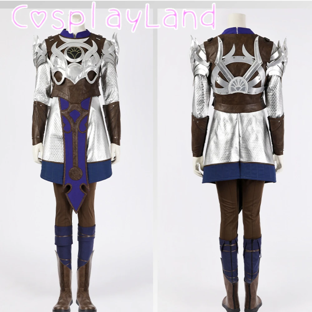 Shadowheart Cosplay Costume Full Set with Shoes Women Disguise Costume Baldur Cos Halloween Carnival Outfit Comic Con