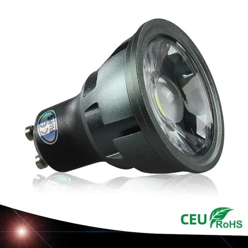 Novas lâmpadas LED GU10 COB 6w 9w 12w 85 ~ 265V 12V, tipo spot, com certificação CE / RoHS, luz branca quente/fria.