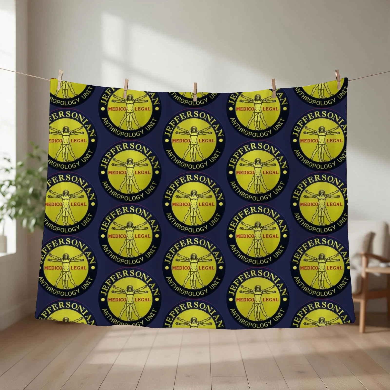 Jeffersonian logo-Bones Throw Blanket Personalized Gift Summer Baby Heavy Blankets