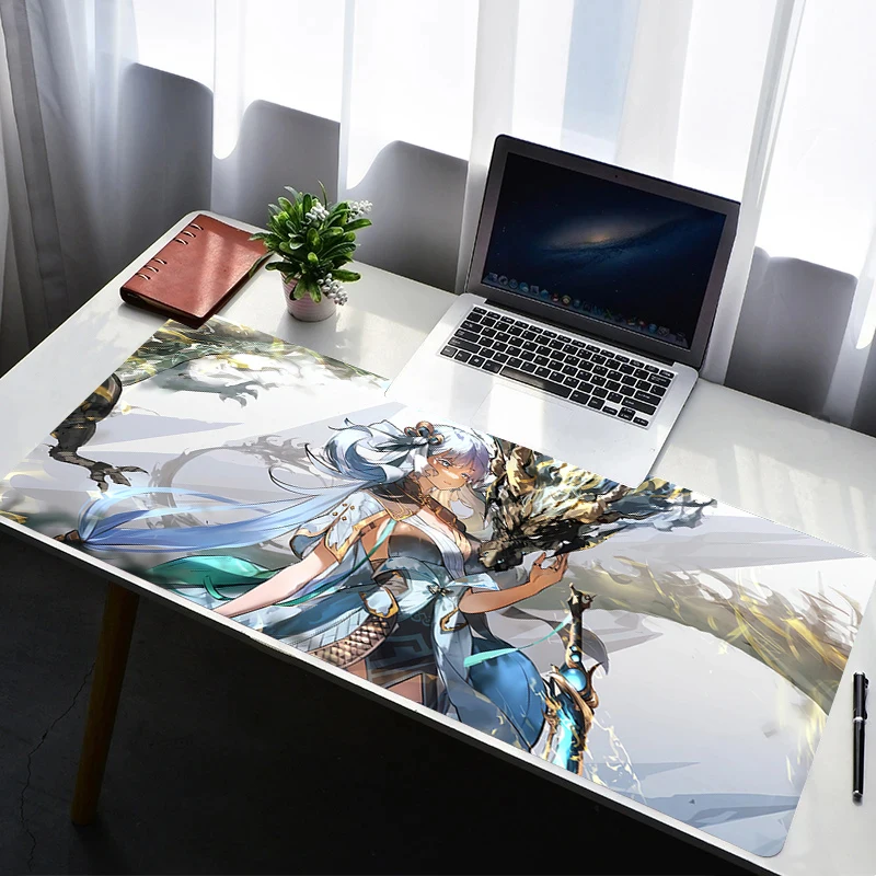 

Mouse Pad Laptop Non Slip Extended Desktop Mouse Mat PC Rubber Keyboard Pad Wuthering Waves Jinhsi Gaming Accessories Mousepad
