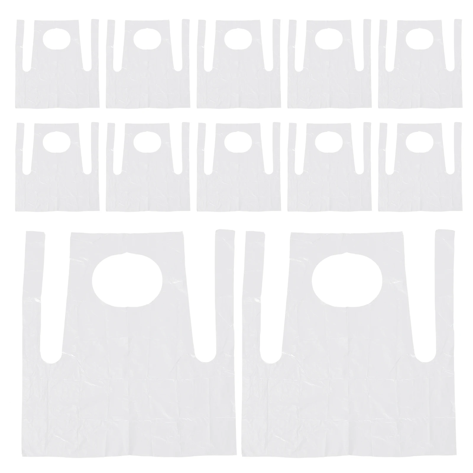 

25 Pcs Kids Waterproof Aprons Disposable 60x65cm Thickened Oil Resistance Baking Cooking Home BBQ Multi-purpose Grease Proof