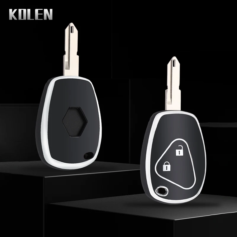 New TPU Car Remote Key Case Cover Shell Fob For Renault Megane Modus Espace Laguna Duster Logan DACIA Sandero Fluence Clio Kango