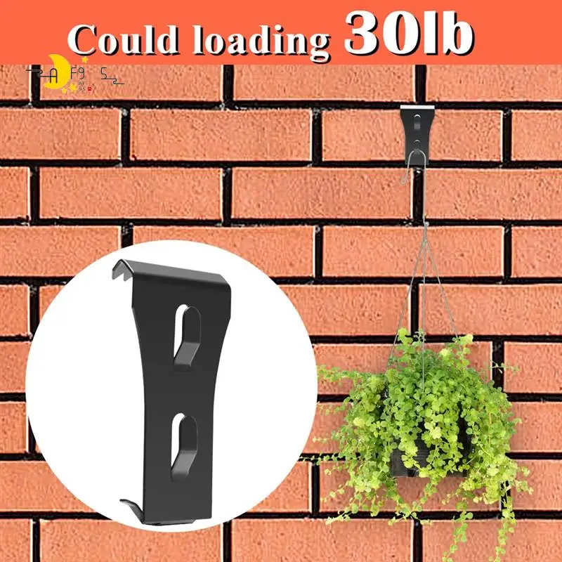 

AF95-Metal Brick Clip Hooks No Drill Wall Brick Coat Hanger, Outdoor Brick Hanging Clip Hook