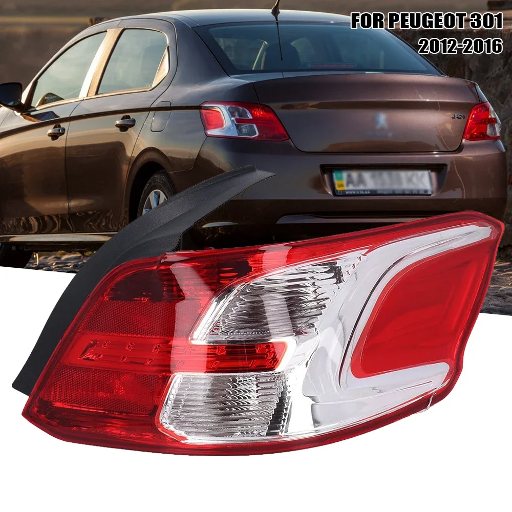 

Левый/правый задний фонарь для Peugeot 301 2012 2013 2014 2015 2016, задний фонарь, стоп-сигнал с