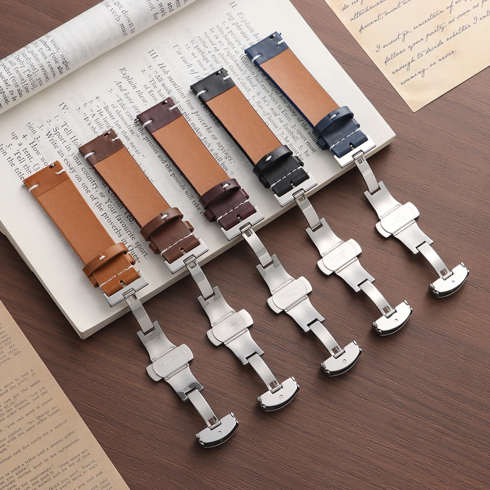 PU Leather Watch Strap 18mm 20 - Seiko Watches Smartwatch recension och pris