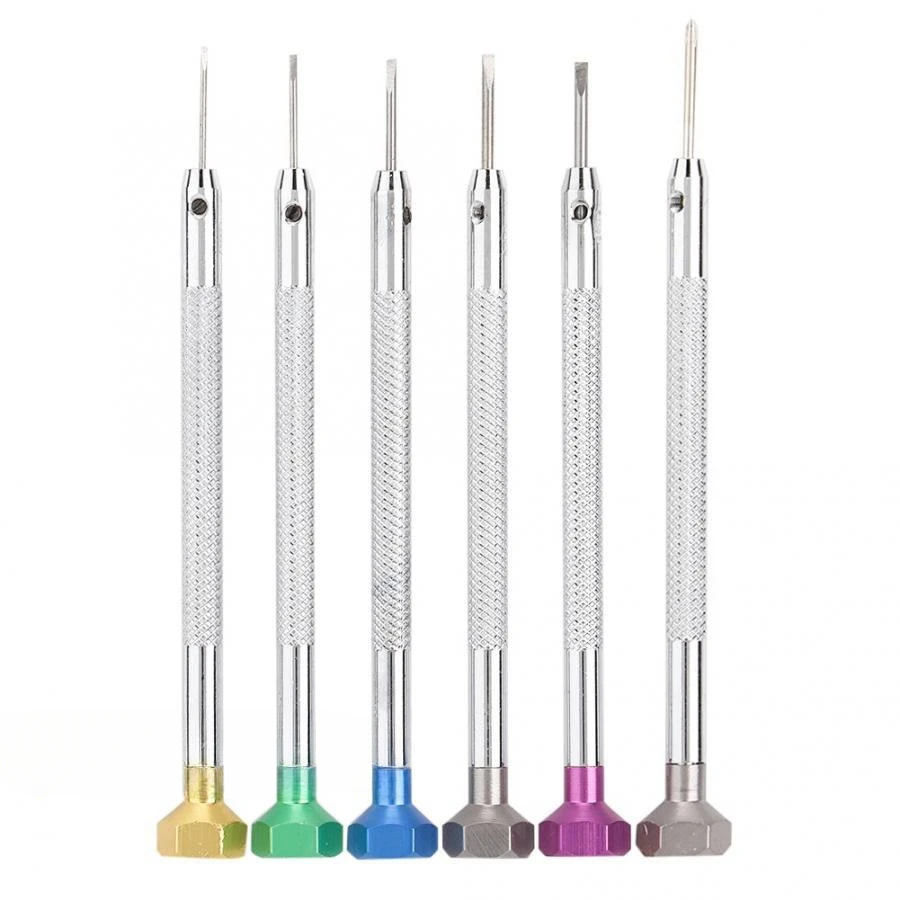 طقم مفك براغي لإصلاح الساعة الدقيقة لقم تشغيل قابلة للتبديل لأدوات صيانة الهاتف والكمبيوتر المحمول