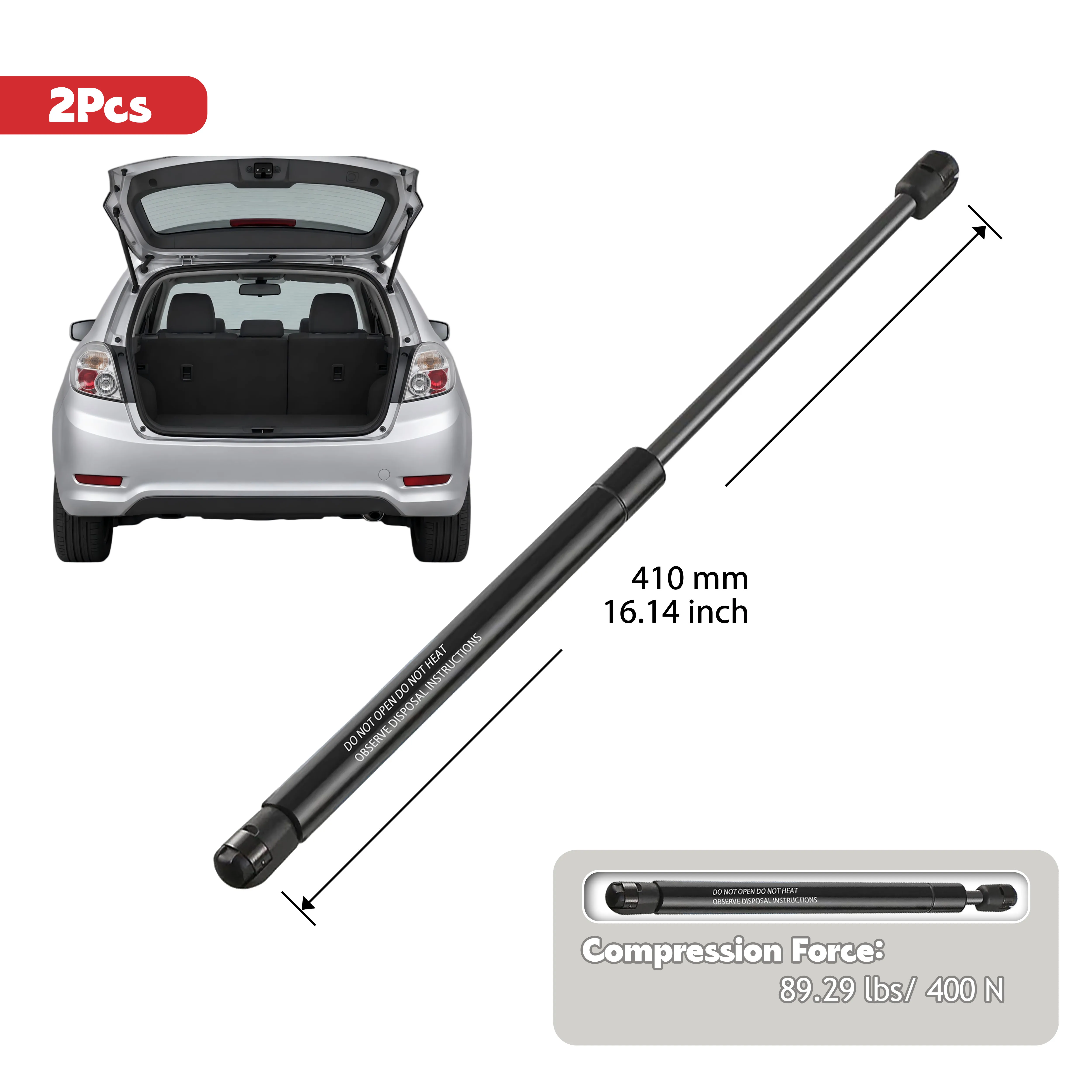 1/2Pcs Boot Gas Spring for Haima 3 Hatchback 2010-2013 Rear Tailgate Lift Support OE HA0162621M1
