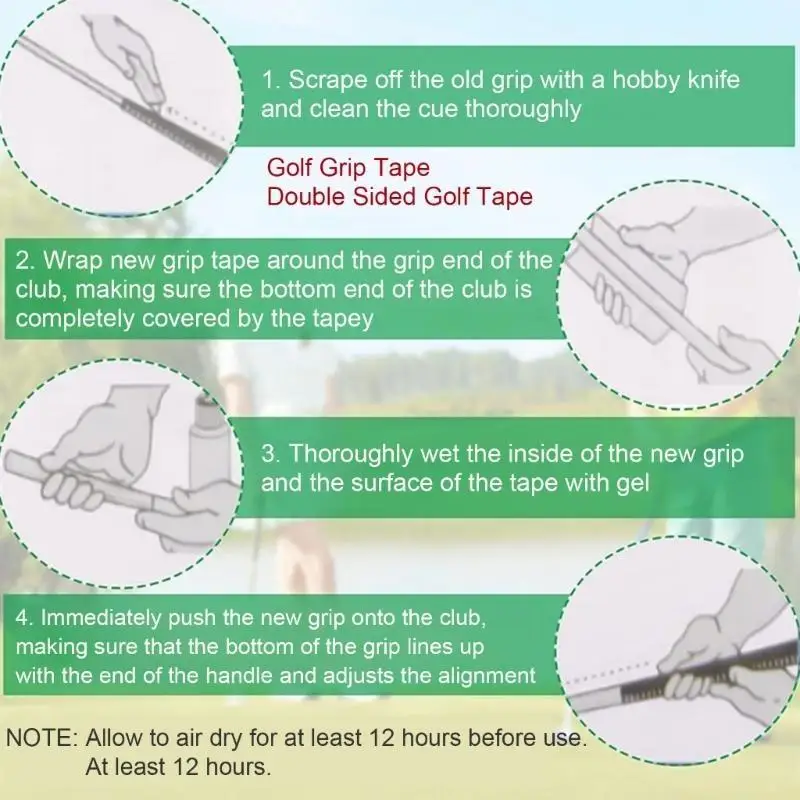U2JB Multifunctional Golfs Accessory Tape for Regripping Golfs Club Double Sided Tape
