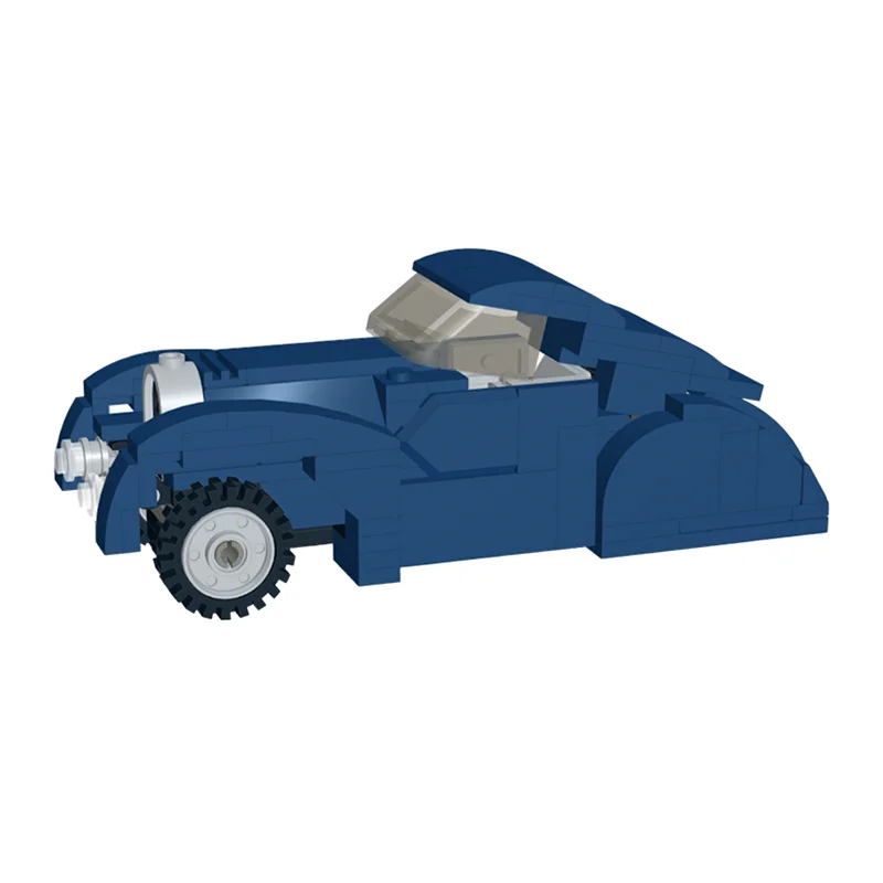 167 Pezzi MOC Modello Bugatti Tipo Atlantic City Champions, Blocchi da Costruzione, Regalo di Natale, Giocattolo Educativo Creativo